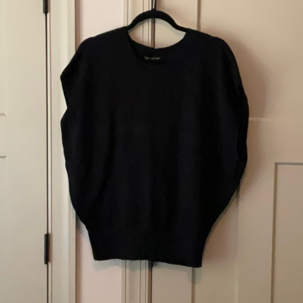 Banana Republic Black Crewneck Dolman Relaxed Fit blouse